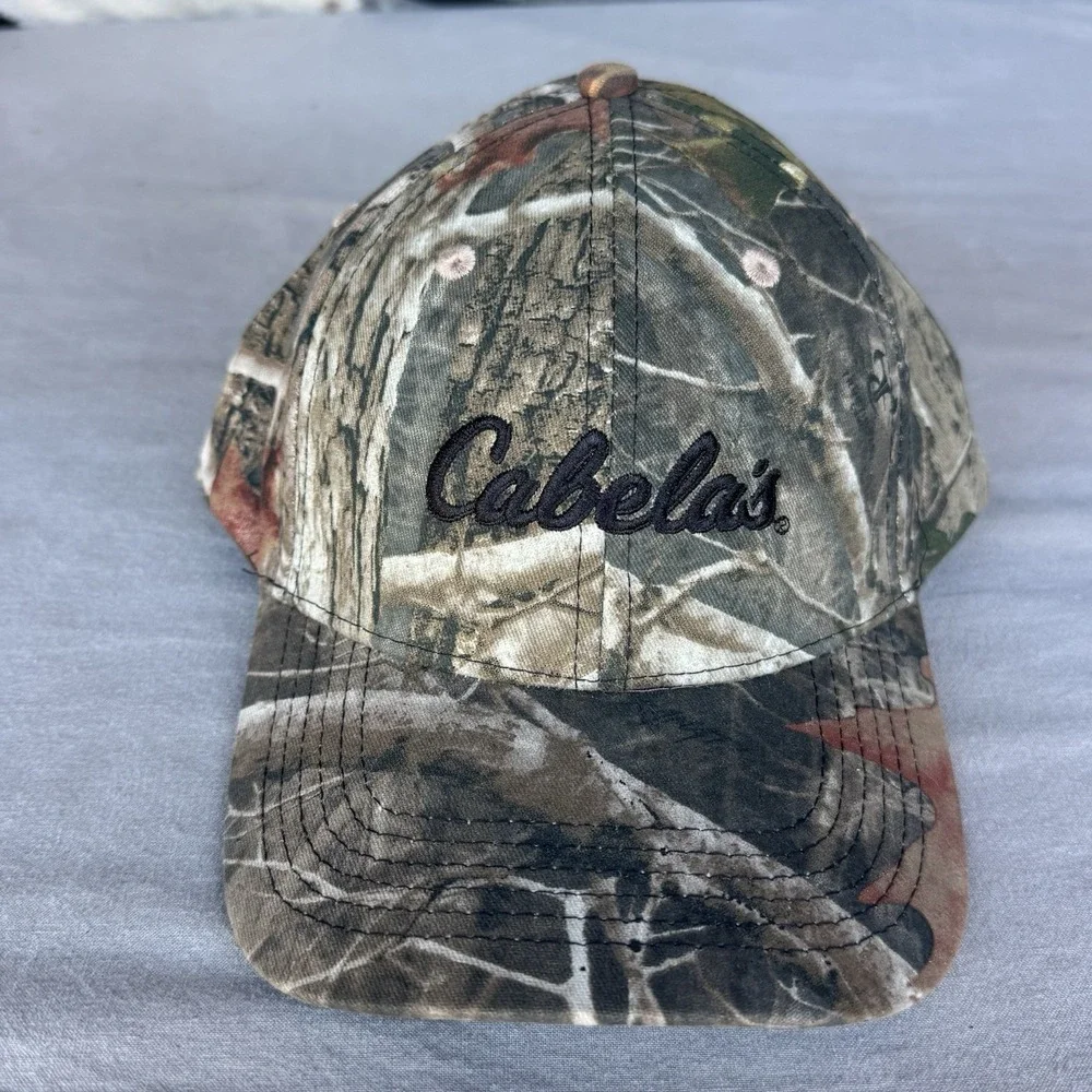 Cabela's Camo Camouflage Hunting Cap Adjustable Snapback Bass‎ Pro Shops OSFM
